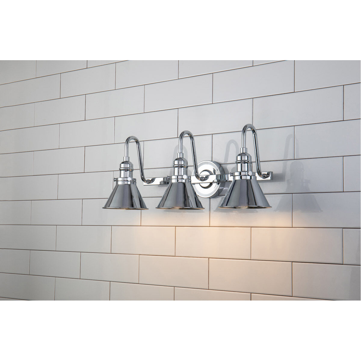 Provence 3 Light 24 inch PC Bath Light Wall Light in Polished Chrome